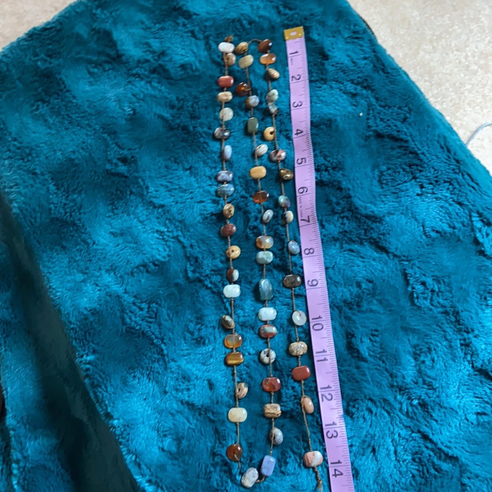 Earthy Gemstone Necklace | 44” Handmade & Versatile rope - Picture 5 of 5